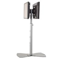 Chief Medium Flat Panel Dual Display Floor AV Stand (Silver) - MF2US