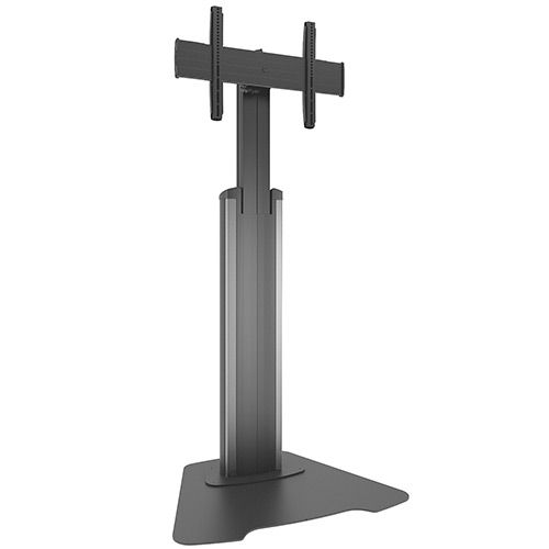 Chief Medium Fusion Manual Height Adjustable Floor AV Stand (Silver) - MFAUS