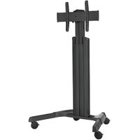 Chief Medium Fusion Manual Height Adjustable Mobile AV Cart (Black) - MPAUB