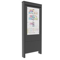 Chief OUTDOOR PORTRAIT KIOSK, LG 49XE4  BLACK - OLF49BP-LG