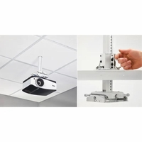Chief SYSTEM, SUSP CEILING PROJ 0-12", WHITE - SYSAUW