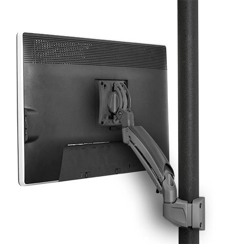 ChiefKontour K1P Black Dynamic Pole Mount, 1 Monitor-K1P110B