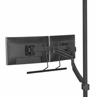 ChiefKontour K1P Black Dynamic Pole Mount, Dual Monitor Array-K1P22HB