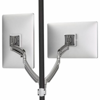 ChiefKontour K1P Silver Dynamic Pole Mount, 2 Monitors-K1P220S