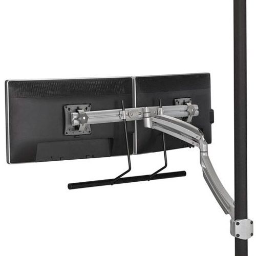 ChiefKontour™ K1P Silver Dynamic Pole Mount, Dual Monitor Array-K1P22HS
