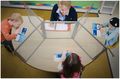 Student Clear 5-Panel Tabletop Divider - Clarity Shield 5