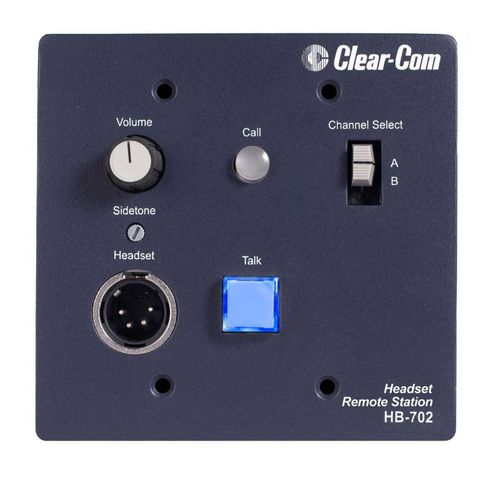 Clear-Com 2-Channel Remote Headset Station - HB-702