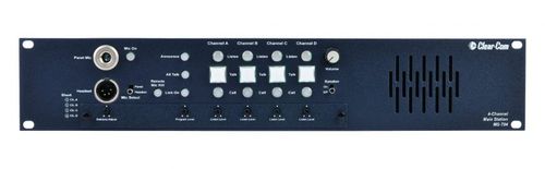 Clear-Com 4-Channel 2RU Main Station with built-in Speaker - MS-704