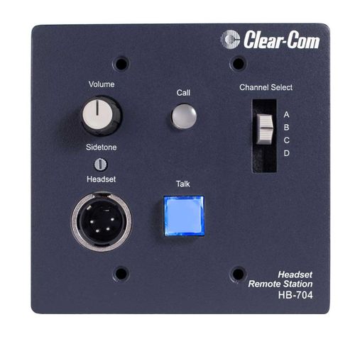 Clear-Com 4-Channel Remote Headset Station - HB-704