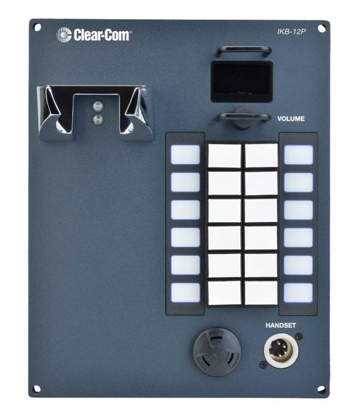 Clear-Com Single-Channel Intercom Station with Loud Alert Buzzer - IKB-12P