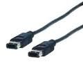 Comprehensive HR Pro Series IEEE 1394 Firewire 6 pin plug to 6 pin plug cable 10ft  - FW6P-FW6P-10ST