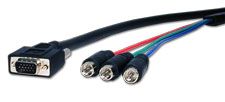 Comprehensive HR Pro Series VGA HD 15 plug to 3 RCA plugs cable 25ft - VGA15P-3RCA-25HR