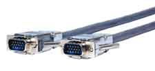 Comprehensive Plenum VGA/UXGA HD15 plug to plug cable 3ft - VGA15P-P-3HRP
