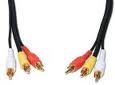 Comprehensive Standard Series General Purpose 3 RCA Video Cable 3ft - 3RCA-3RCA-3ST