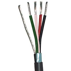 Covid 1,000' Reel of Communications &amp; Control Cable, (4) 18 AWG Shielded Conductors, Non-Plenum - CSW0400-18-1KR