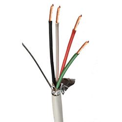 Covid 1,000' Roll of Communications &amp; Control Cable, (4) 22 AWG Shielded Conductors, Plenum - CSW3400-22-1KR