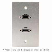 Covid Cables 1-Gang, (2) HDMI Female Pigtail, White W1217P-W