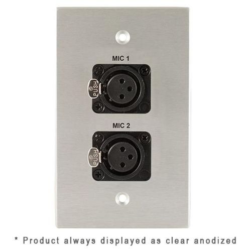 Covid Cables 1-Gang, (2) Neutrik 3 Pin XLR Female, Ant White W1225S-AW