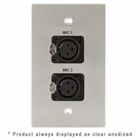 Covid Cables 1-Gang, (2) Neutrik 3 Pin XLR Female, White W1225S-W