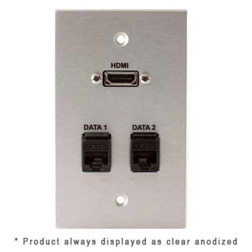 Covid Cables 1-Gang, HDMI Pigtail, (2) RJ45-CAT6, White W1328M-W