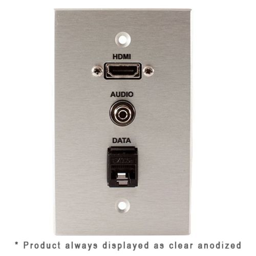 Covid Cables 1-Gang, HDMI Pigtail, 3.5mm, RJ45-CAT5, White W1307M-W