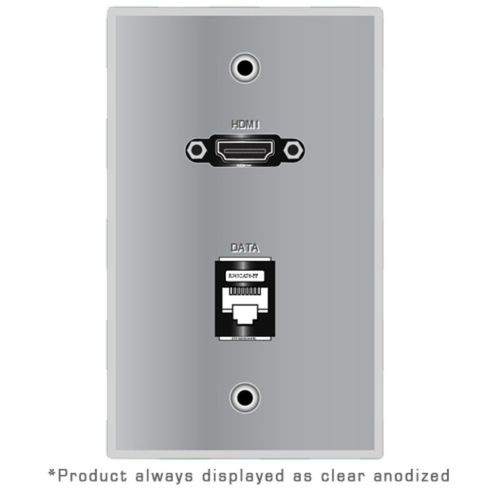 Covid Cables 1-Gang, HDMI Pigtail, RJ45-CAT6, White W1229M-W