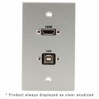 Covid Cables 1-Gang, HDMI Pigtail, USB BA Pigtail, Ant White W1218P-AW