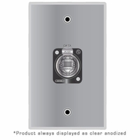 Covid Cables 1-Gang, Neutrik Cat6a Shielded, Black Anod W1147F-BA