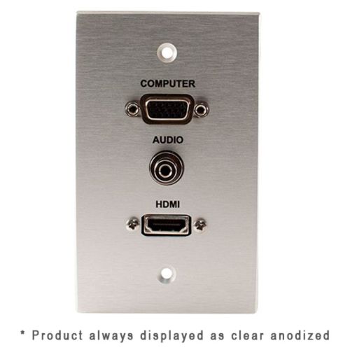 Covid Cables 1-Gang, VGA Female, 3.5mm, HDMI Pigtail, White W13125M-W