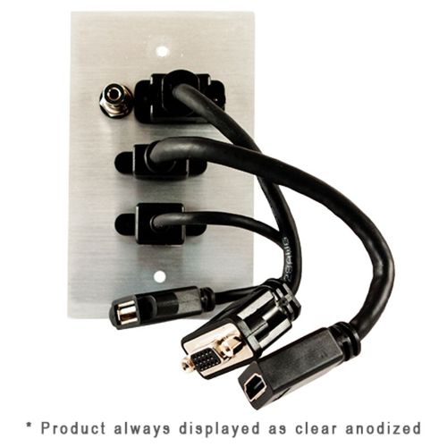 Covid Cables 1-Gang, VGA Pt, HDMI Pigtail, 3.5mm, USB BA, BA W1408M-BA