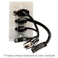 Covid Cables 1-Gang, VGA Pt, HDMI Pigtail, 3.5mm, USB BA, CA W1408M-CA