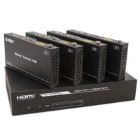 Covid 1x4 HDMI 2.0 Splitter over HDBaset with 4xReceiver - D1H4B-200