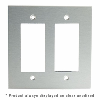 Covid Cables 2-Gang, (2) Decora Holes, Black W2001-BK