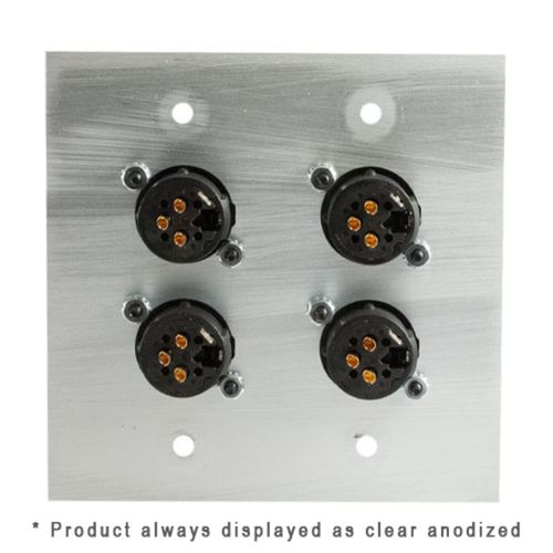 Covid Cables 2G, 4 Neutrik 3p-XLR Females, Black Anod W2425S-BA