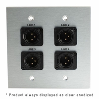 Covid Cables 2G, 4 Neutrik 3p-XLR Males, Ant White W2426S-AW