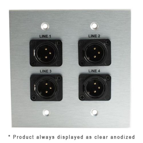 Covid Cables 2G, 4 Neutrik 3p-XLR Males, Ant White W2426S-AW