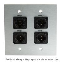 Covid Cables 2G, 4 Neutrik 3p-XLR Males, Black W2426S-BK