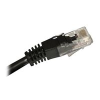 Covid Cables Cat 5e, RJ45 to RJ45, Black Jacket, Plenum, 100ft P-C5E-RJ-BLK-100