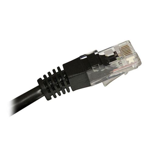 Covid Cables Cat 5e, RJ45 to RJ45, Black Jacket, Plenum, 35ft P-C5E-RJ-BLK-35