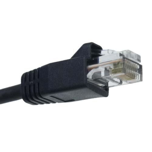 Covid Cables Cat 6, RJ45 to RJ45, Black Jacket, Plenum, 35ft P-C6-RJ-BLK-35