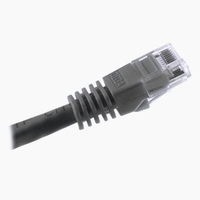 Covid Cables Cat 6, RJ45 to RJ45, Grey Jacket, 100ft V-C6-RJ-GY-100
