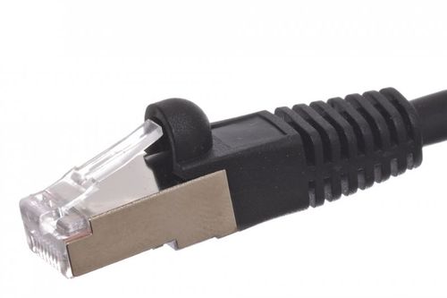 Covid Cables Cat 6 Shielded, RJ45 to RJ45, Black Jacket, 75ft C6F-RJ-BLK-75