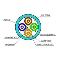 Covid Cables Cleerline Fiber, 4-Strand, OM3, Plenum, 1000' Box CLR-4B50125OM3P