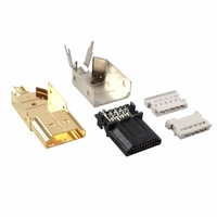 Covid Cables Connector, 30 AWG DIY with clamshell, 10/pack LUX-DIY-30BS10