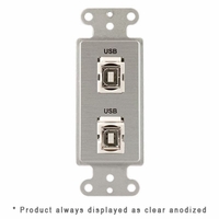 Covid Cables Decora, (2) Keystone USB-2-BA, White D1232F-W