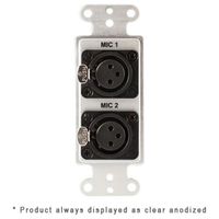 Covid Cables Decora, (2) Neutrik 3 Pin XLR Female, Clear Anod D1225S-CA