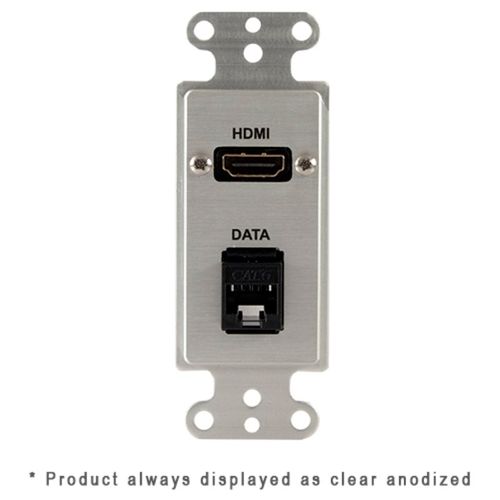 Covid Cables Decora, HDMI Female, RJ45-CAT6, Clear Anod D1229F-CA