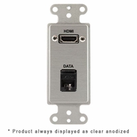 Covid Cables Decora, HDMI Pigtail, RJ45-CAT5, Clear Anod D1227M-CA