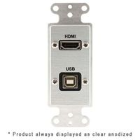 Covid Cables Decora, HDMI Pigtail, USB BA Pigtail, Black Anod D1218P-BA