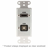 Covid Cables Decora, HDMI Pigtail, USB BA Pigtail, White D1218P-W